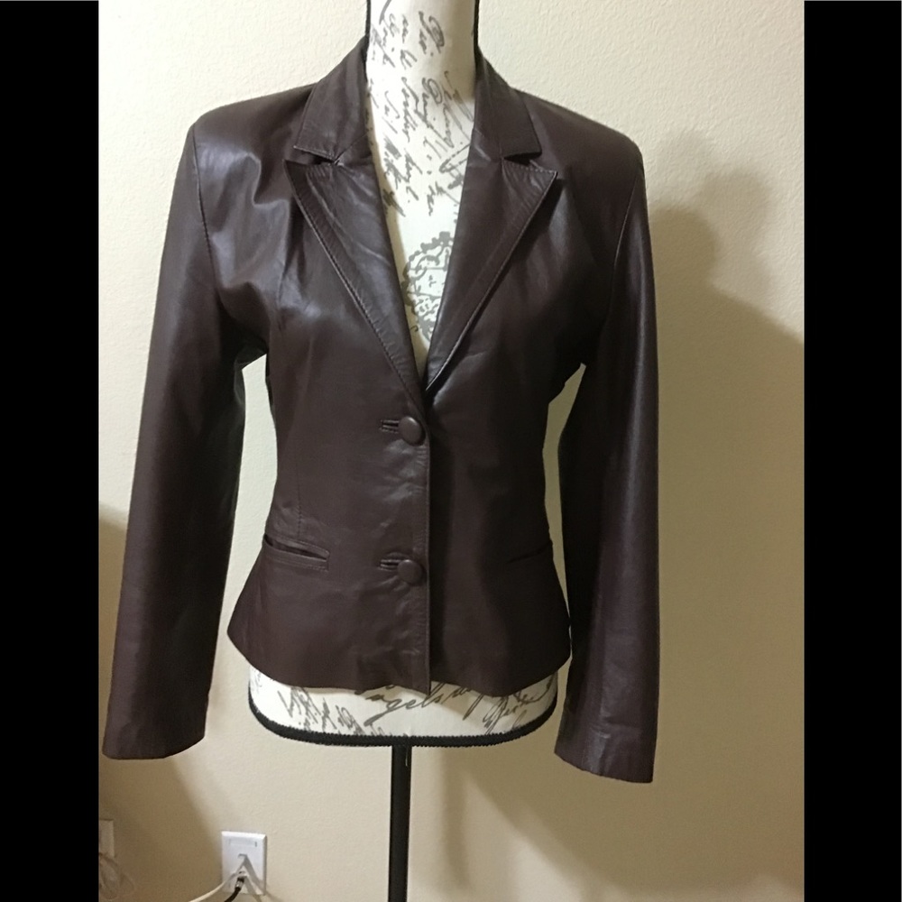 NWT Argentinian Leather fitted Jacket 100% Leather